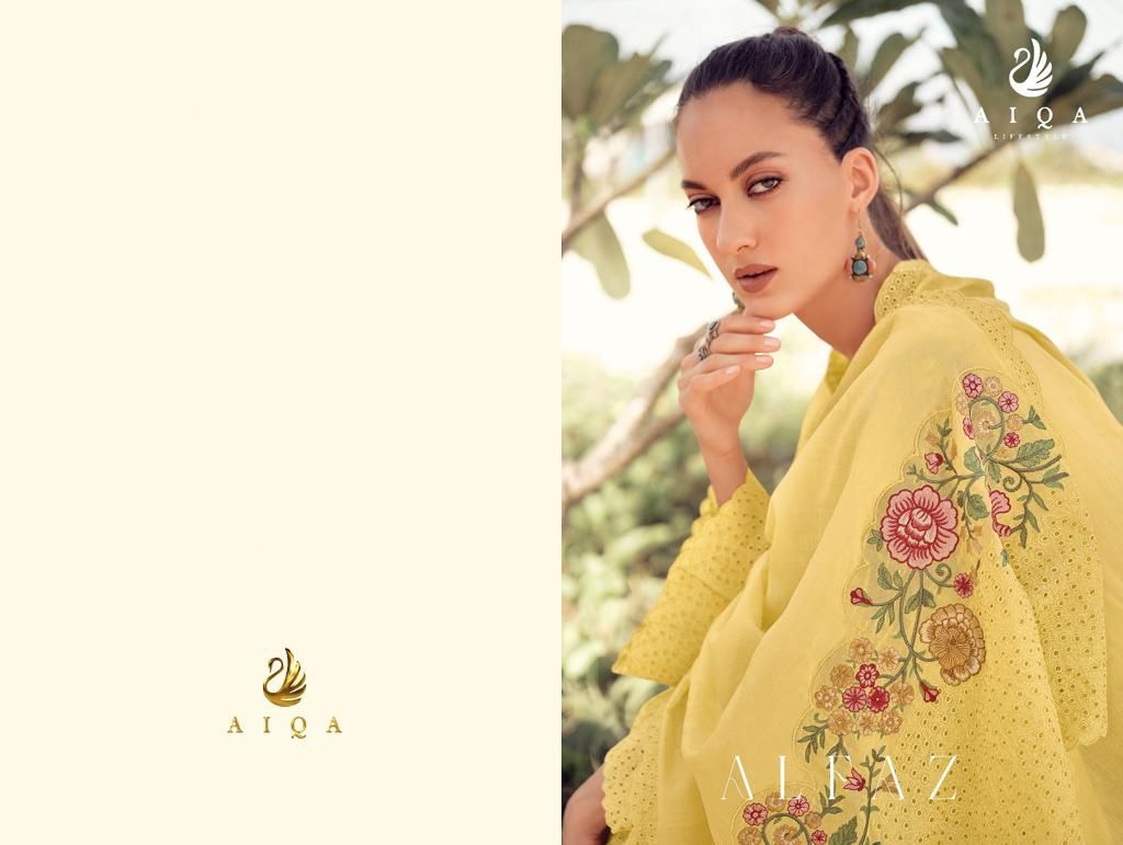 Aiqa Alfaz Casual Wear Wholesale Printed Salwar Suits Catalog